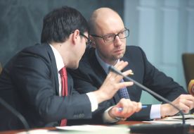 Andrey Pivovarsky and Arseniy Yatsenyuk 