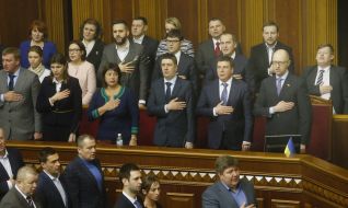 Министры в ложе правительства