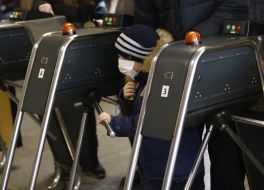 Boy in the medical mask