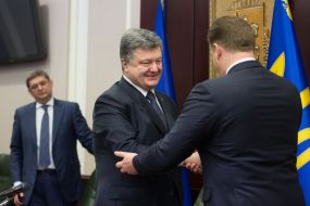 Petr Poroshenko and Maksim Melnichuk