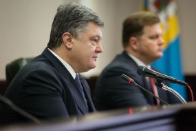 Petr Poroshenko and Maksim Melnichuk