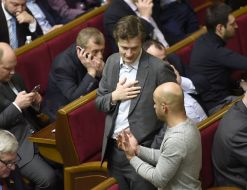 Aleksei Poroshenko and Mustafa Nayem