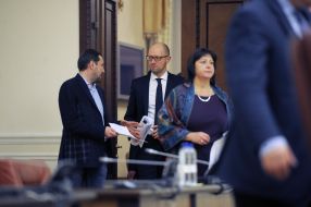 Yuri Stec, Arseniy Yatsenyuk and Natalie Jaresko