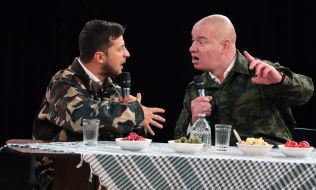 Vladimir Zelensky and Evgeny Koshevoy