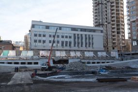 The construction of the underground parking near the racetrack