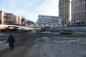 The construction of the underground parking near the racetrack