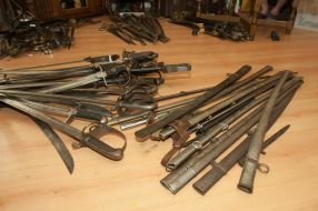 A collection of old cold steel