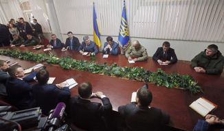 Petr Poroshenko, Artem Sitnik and Andrei Taranov