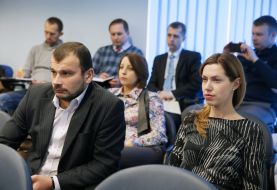 Представители СМИ на пресс-конференции