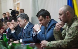 Petr Poroshenko, Artem Sitnik and Andrei Taranov