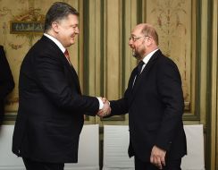 Petro Poroshenko and Martin Schulz