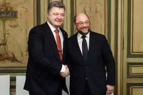 Petro Poroshenko and Martin Schulz