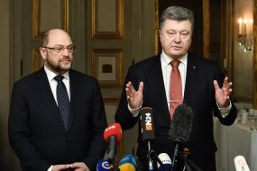 Petro Poroshenko and Martin Schulz