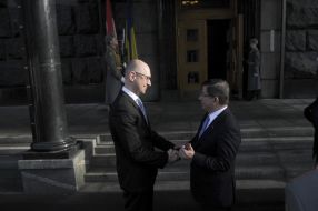 Арсеній Яценюк і Ахмет Давутоглу