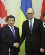 Арсеній Яценюк і Ахмет Давутоглу