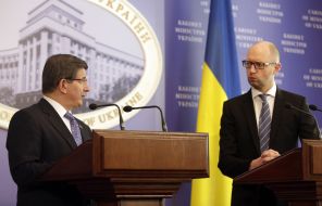 Арсеній Яценюк і Ахмет Давутоглу