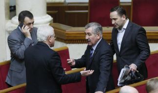The meeting of the Ukrainian Parliament