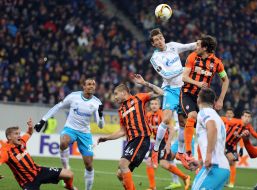 Soccer match FC Shakhtar (Ukraine) - FC Schalke (Germany)