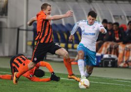 Soccer match FC Shakhtar (Ukraine) - FC Schalke (Germany)