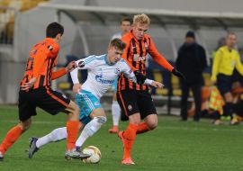 Soccer match FC Shakhtar (Ukraine) - FC Schalke (Germany)