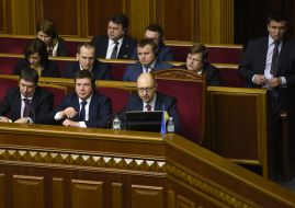 The ministers in the government box