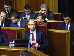 The ministers in the government box