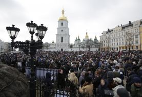 Meeting in support of police Sergey Oleynik