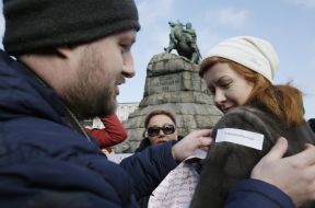 Meeting in support of police Sergey Oleynik