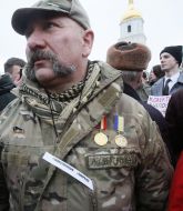 Митинг в поддержку полицейского Сергея Олейника