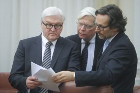 Jean-Marc Ayrault and Frank-Walter Steinmeier