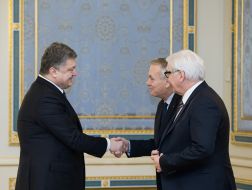 Petro Poroshenko, Jean-Marc Ayrault, Frank-Walter Steinmeier