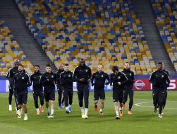 Open training of FC "Manchester City"