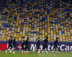 Open training of FC "Manchester City"
