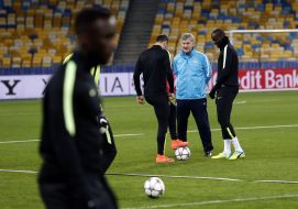 Open training of FC "Manchester City"