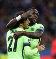 David Silva and Bacary Sagna