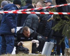 Investigative actions on the site of the murder of Yuri Dyment