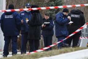 Investigative actions on the site of the murder of Yuri Dyment