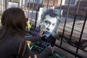 People paid tribute to Boris Nemtsov
