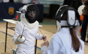 Children's fencing competition