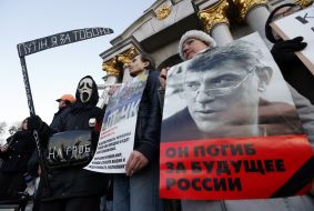 The action in memory of Boris Nemtsov