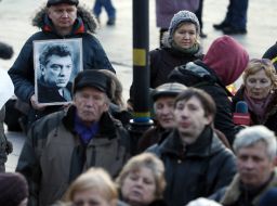 The action in memory of Boris Nemtsov