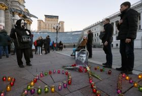 The action in memory of Boris Nemtsov