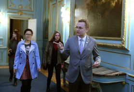 Andriy Sadovy, Hou Yifan in the Potocki Palace