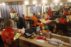 The actor the dressing room