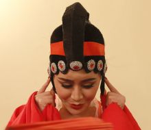 The actress in the dressing room