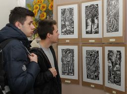 Exhibition of works by artist Vasily Perevalskiy