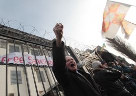 An action in support of Savchenko