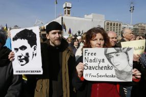 A rally in support of Savchenko