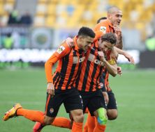 The players of FC "Shakhter" (Donetsk)