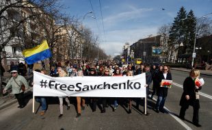 The action "Freedom for Nadezhda"